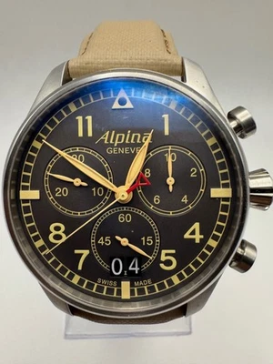 Reloj Hombre Alpina Startimer Pilot Cronógrafo Cuarzo 42mm Al-372X4S6 Foto 1 de 4