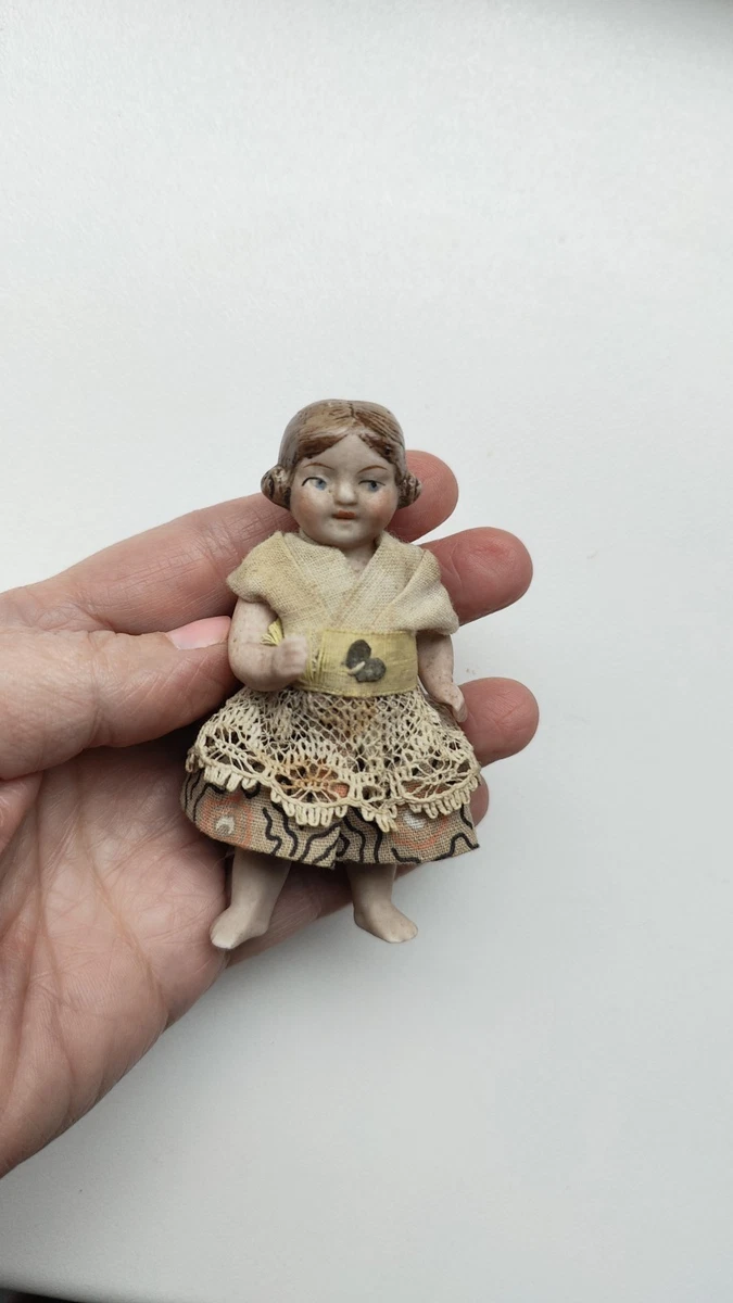 Melody Jane Puppenhaus-Figur – Viktorianische Dame Mit Gestreiftem Kleid, Porzellan, Ca. 15 Cm, Maßstab 1:12