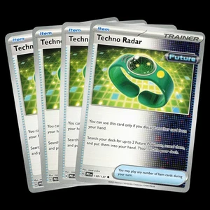 4x Techno Radar 130/131 Prismatic Evolutions Playset Near Mint Pokemon TCG - Picture 1 of 3