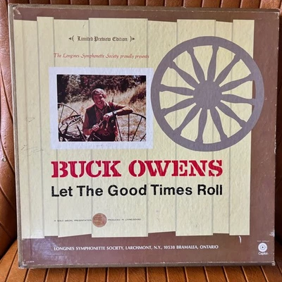 BUCK OWENS LET THE GOOD TIMES ROLL FIVE VINYL LP RECORD ALBUM BOX SET 1973 RARE - Image 1 of 4