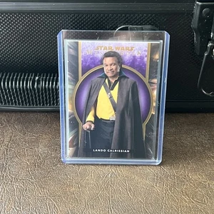 2022 Topps Star Wars Masterwork #20 Lando Calrissian Purple Parallel #'d 18/50 - Picture 1 of 2
