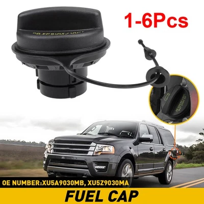 Cubierta de tapa de tanque de combustible para Ford E150 E250 E350 E450 E550 EXCURSION negro 1-6X Foto 1 de 4