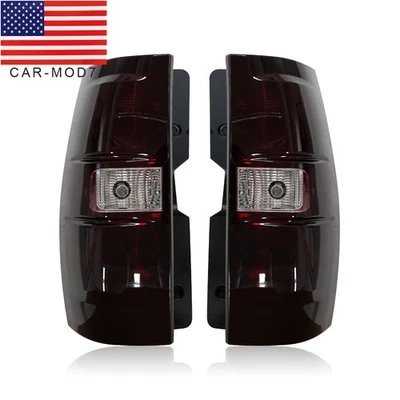 Smoke For 2007-2014 Chevy Suburban Tahoe Tail Lights Left+Right Side Brake Lamp - Image 1 of 4
