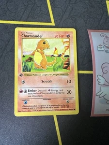 Pokémon TCG Charmander Base Set 46/102 Shadowless 1st Edition 097🔥LP MP +🔥 - Picture 1 of 7