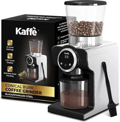Molinillo de café con rebabas eléctrico Kaffe (9 oz) con 31 ajustes de tosquedad ajustables Foto 1 de 4