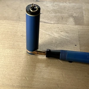 Kleiner Vintage All American Baby Blue 14K Goldfeder Füllfederhalter - K5 - Bild 1 von 22