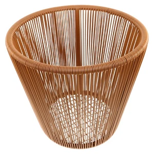 Imitation Rattan Woven Dirty Laundry Basket Baskets Desktop Organizer - Picture 1 of 12