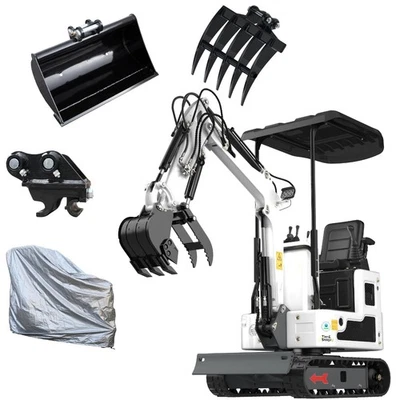 Nueva Mini Excavadora 13.5HP EPA Motor Gas Excavadora Compacta Envío Gratis EE. UU. Foto 1 de 4