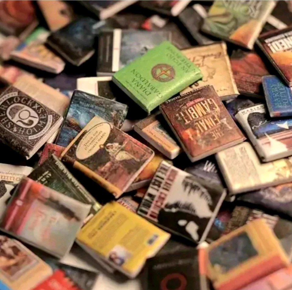 24x assorted dollhouse dolls 1:12 scale miniature books - see description - Image 1 of 2