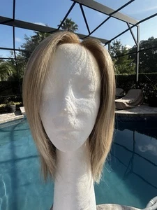 Jon Renau Cameron Lite 12FS12 Malibu Blonde Hand Tide Lace Front Mono Heat Wig - Picture 1 of 12