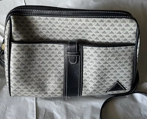 Bolso de mano Liz Claiborne 1984 vintage con adornos de cuero genuino - Imagen 1 de 19