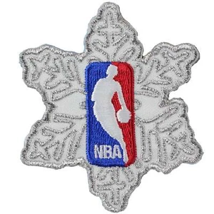 NBA Christmas Day Game Snow Flake Jersey Patch Official Emblem Basketball Winter - Picture 1 of 1