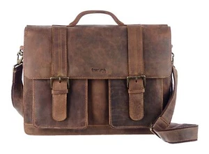 GreenLand Nature mallette Montenegro Briefcase Brown - Photo 1/5