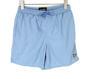 LYLE & SCOTT Shorts Herren MEDIUM babyblau Logo Kordelzug Tasche - Bild 1 von 9