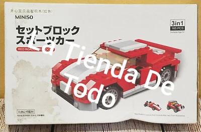 JAPAN TOY BUILDING STACKNG BLOCKS 3 IN 1 CAR FITS MINISO BLOCKS & OTHERS READ - Image 1 of 4