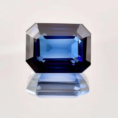 Piedra preciosa suelta azul brillante natural impecable 16 x 10 mm certificado GIT Foto 1 de 4