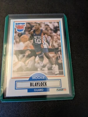 1990-91 FLEER Pack Fresh MINT #117 Mookie Blaylock New Jersey Nets RC Rookie - Image 1 of 2