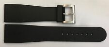 0 7/8in Wrist Watch Band xemex Rubber Black Pin Buckle