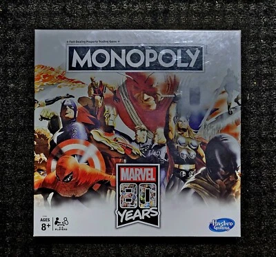MONOPOLY MARVEL 80 YEARS BOARD GAME NEW/SEALED - Image 1 of 3