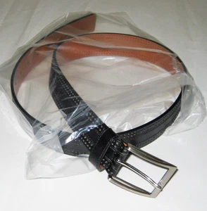 Cinturón de golf para hombre negro claro - cuero de vaca 34"-86 cm - Imagen 1 de 5