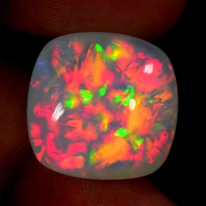 22.94Ct GORGEOUS 3D PATCHWORK PATTERN UNTREATED SOLID WELO OPAL GEMSTONE - Picture 1 of 1