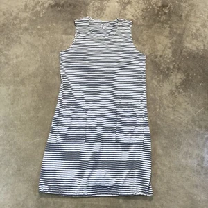 Vestido Engineered Garments para mujer mediano 1 azul a rayas bolsillos informales EE. UU. - Imagen 1 de 7
