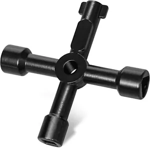 Utility Key 4-Way For Gas Electric Water Meter Cupboards Radiators Bleeding Tool - Picture 1 of 7