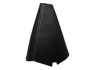 KIA VENGA (2010-2017) Soufflet Levier De Vitesse 100% Cuir - Couture Blanc - Picture 1 of 1