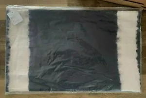 Pottery Barn Tie Dye Hand Dip Dyed lumbar Pillow Cover NWT BLACK Indigo - Picture 1 of 1
