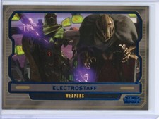 2013 Topps STAR WARS Galactic Files 2 ELECTROSTAFF Blue Foil Parallel #282/350