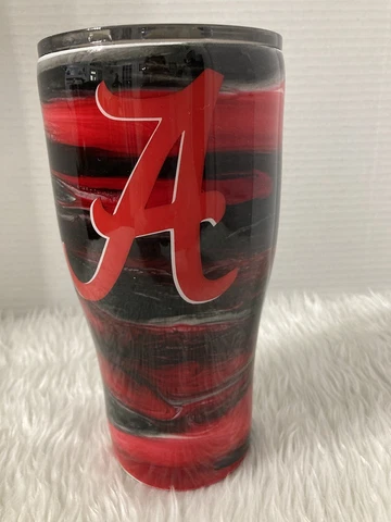 Custom Alabama Tide Epoxy Tumbler 30 oz Stainless Steel Brand new Unbranded Cover