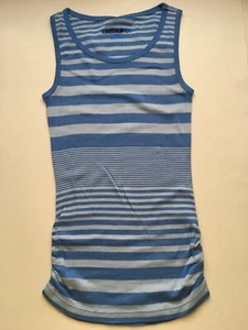 NWT Limited Too Blue Striped Tank Top w gathered sides 10 - Picture 1 of 3