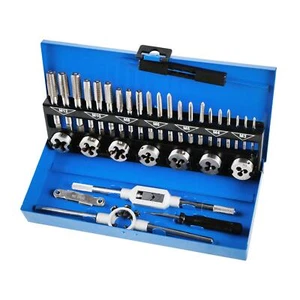 Hilka Metric Tap & Die Set 32pc Pitch Gauge M3-M12 Craft Pro Alloy Steel - Picture 1 of 8