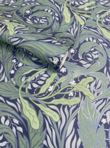 VALE LEAF BLUE GREEN WALLPAPER QUALITY FEATURE WALL 221501 - Picture 1 of 15