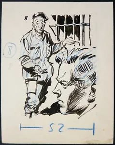 Dessin original de Noël GLOESNER illustration pour Frimousse vers 1965 (8) - Picture 1 of 1
