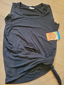 NWT Columbia Shirt Womens XS Take It Easy Sleeveless Side Tie Tank Gray - Picture 1 of 3