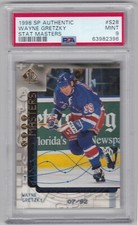 1998-99 SP Authentic Stat Masters Goals #S28 Wayne Gretzky 7/92 PSA 9 Mint (G3)