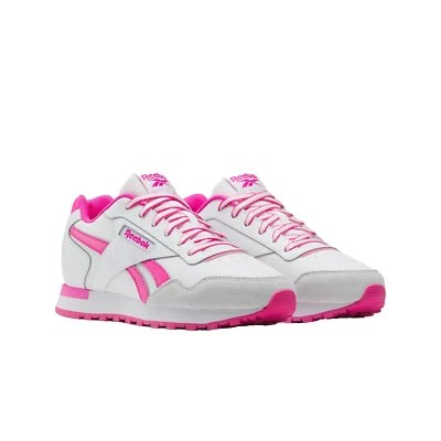 Zapatillas deportivas deportivas deportivas Reebok Royal Classic Jog blancas rosas niñas jóvenes talla 8 Foto 1 de 4