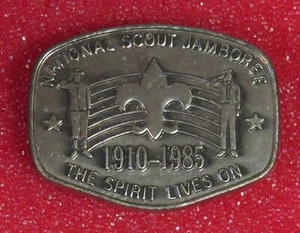 1910-1985 National Scout Jamboree The Spirit Lives On Neckerchief Slide [KS-303] - Picture 1 of 1