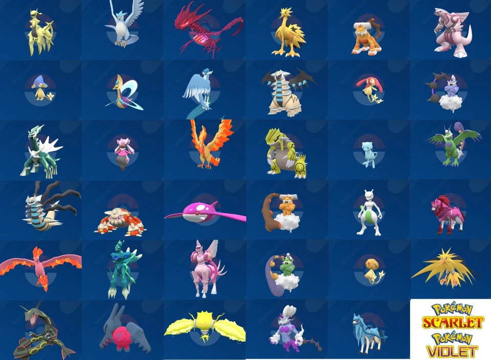 Choose Your Shiny Legendary! Pokemon 6IV Legendaries From Home Scarlet Violet SV