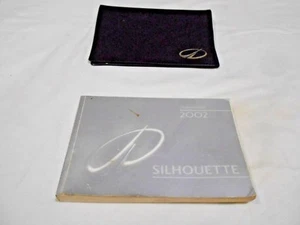 2002 OLDSMOBILE SILHOUETTE OWNER MANUAL & BLACK OLDSMOBILE FACTORY CASE. - Picture 1 of 3