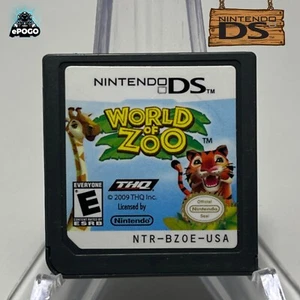 World of Zoo (Nintendo DS, 3DS) Juego Auténtico Solo Probado ENVIADO HOY - Imagen 1 de 1
