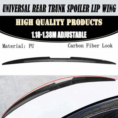 For Audi A5 Quattro Coupe 2008-2016 Carbon Fiber Style Rear Trunk Spoiler Wing Foto 1 de 4