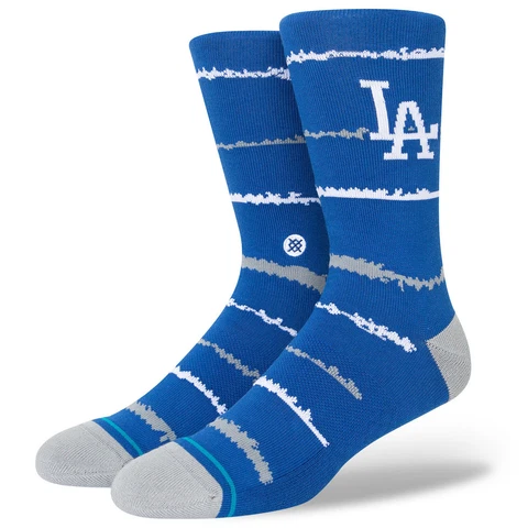 Men's Stance Los Angeles Dodgers Chalk Crew Socks Cover