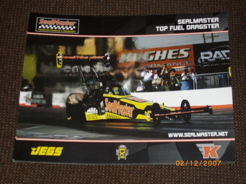 2017 NO DRIVER SEALMASTER TOP FUEL NHRA POSTCARD Cover