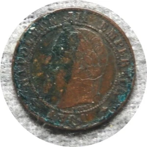 elf France Second Empire 1 Centime 1861 A Napoleon III - Picture 1 of 1