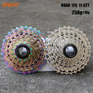 12 Speed 11-32T Road Bike Cassette Road Bicycle Freewheel 12s Chain For HG - Foto 1 di 29
