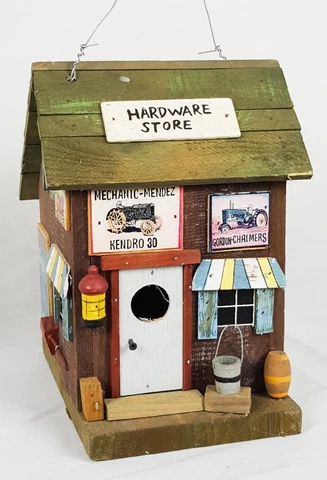 Shabby Wood Decorative Hardware Store Bird House Wooden Garden Indoor Cover