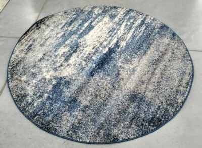 Ковер с дефектом ТЕМНО-СИНИЙ / цвета слоновой кости 5 футов 3 дюйма x 5 футов 3 дюйма, сниженная цена 1172710586 EVK272A-5R - Изображение 1 из 4