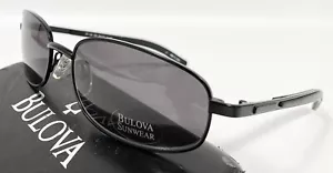 Occhiali da sole Bulova Calcutta NERO OPACO montatura RETTANGOLARI 57-18-135 - Foto 1 di 12